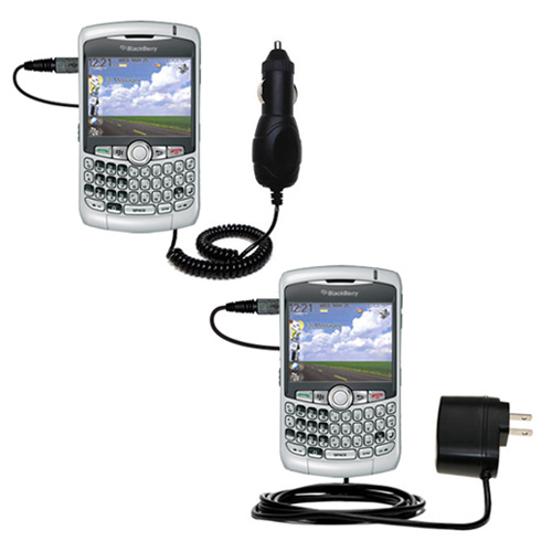 Car & Home Charger Kit compatible with the Blackberry Curve