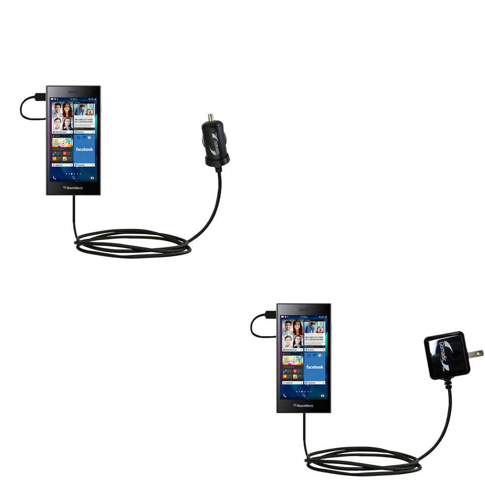 Car & Home Charger Kit compatible with the Blackberry Leap