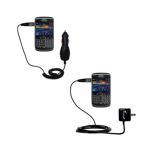 Car & Home Charger Kit compatible with the Blackberry Onyx 9700