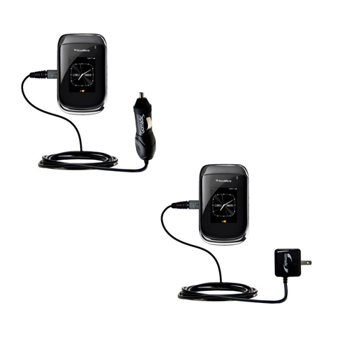 Gomadic Car and Wall Charger Essential Kit suitable for the Blackberry Oxford - Includes both AC Wall and DC Car Charging Options with TipExchange