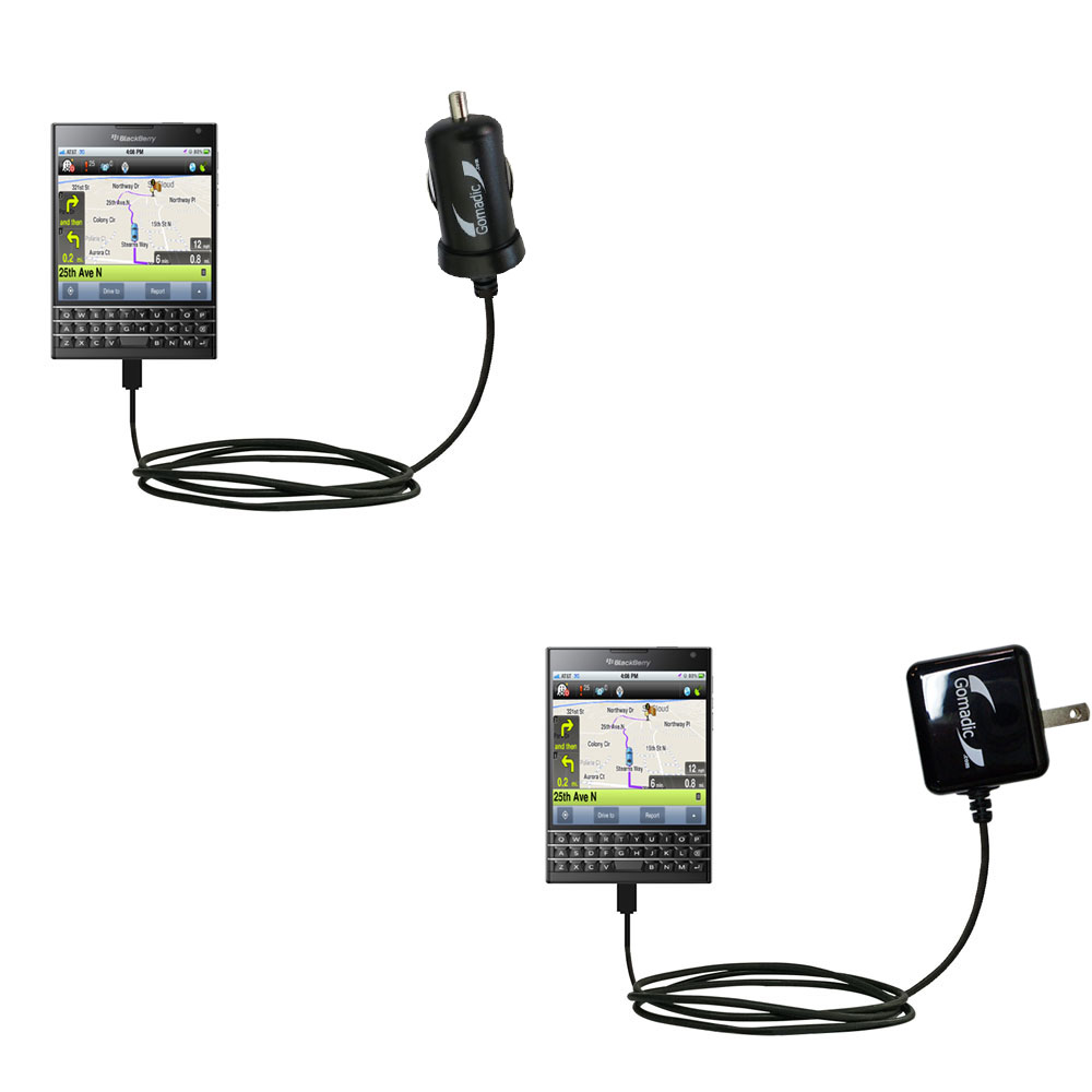 Car & Home Charger Kit compatible with the Blackberry Passport