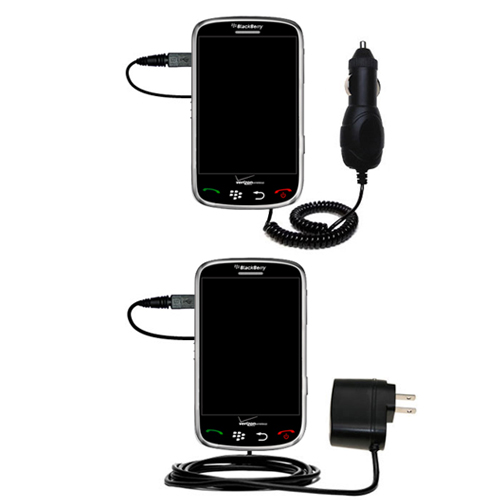 Car & Home Charger Kit compatible with the Blackberry Thunder