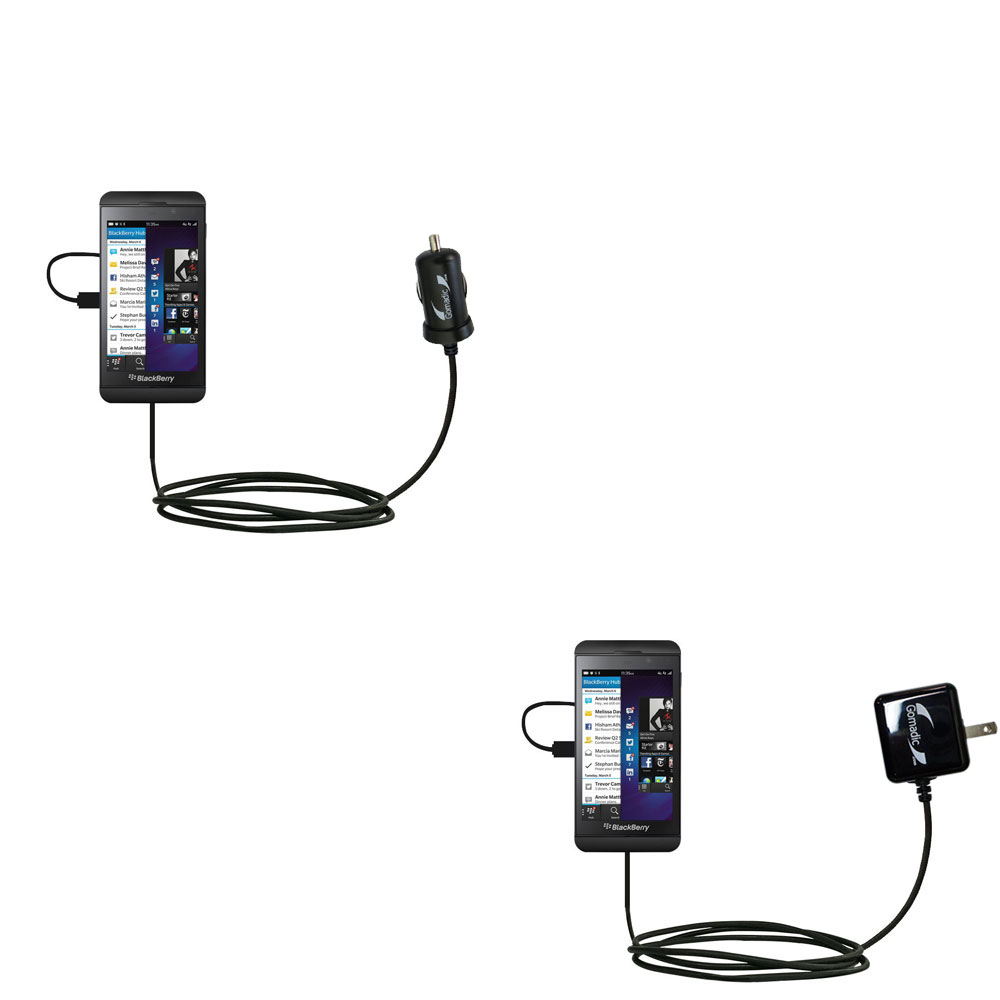 Car & Home Charger Kit compatible with the Blackberry Z10