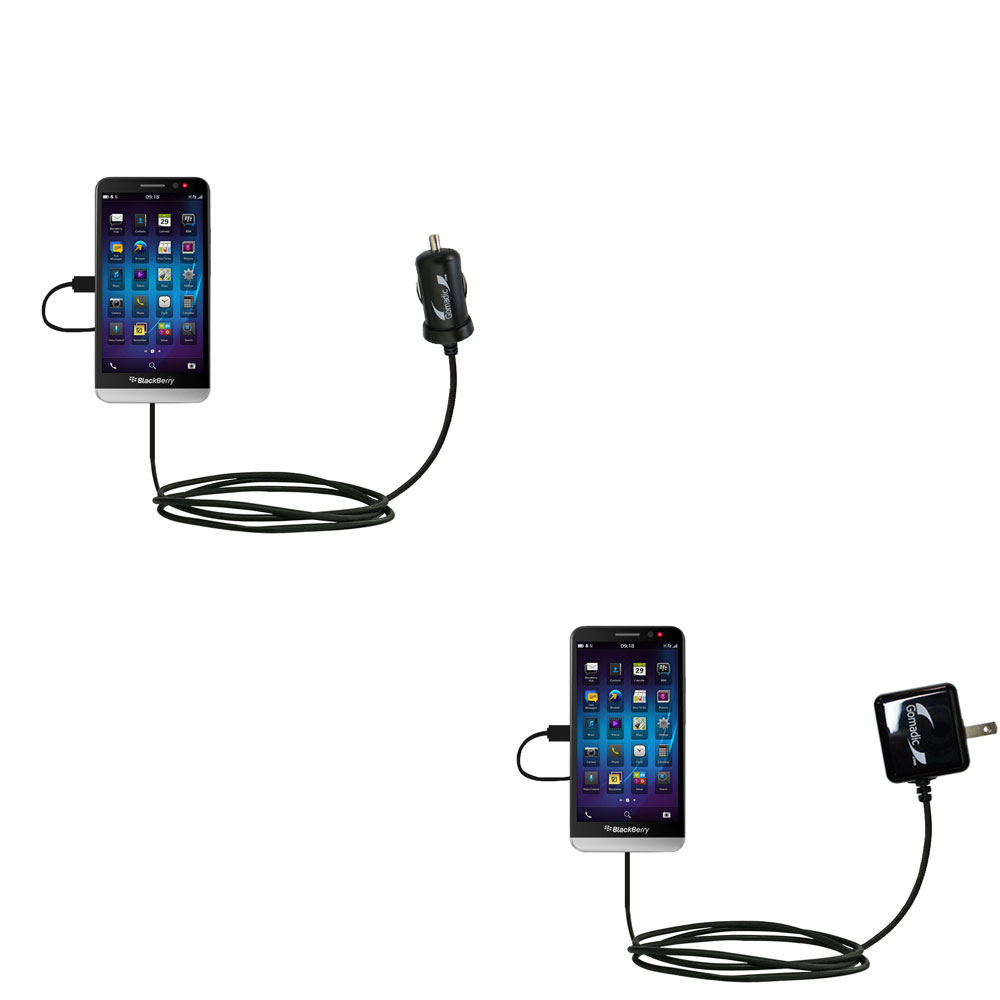 Car & Home Charger Kit compatible with the Blackberry Z30