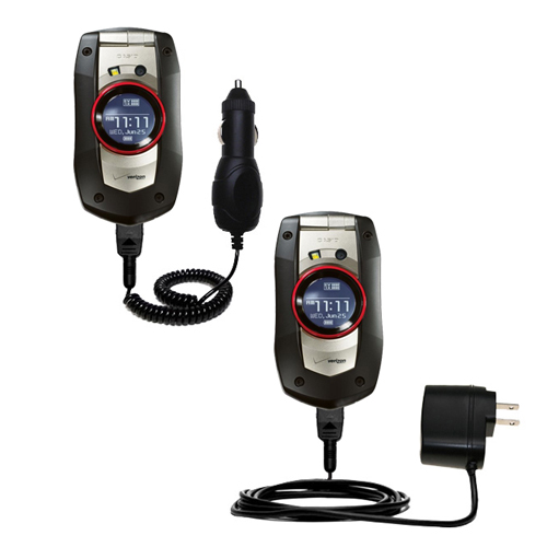 Car & Home Charger Kit compatible with the Casio GzOne Boulder