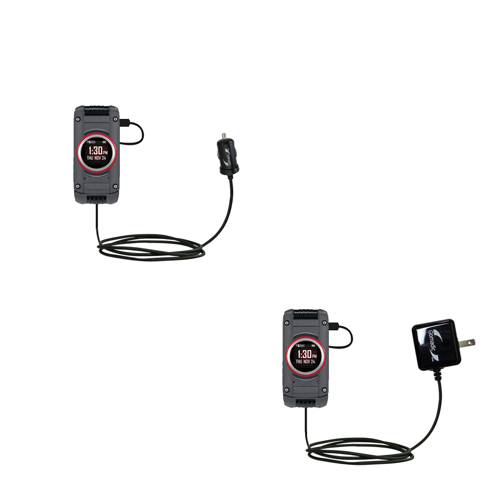 Car & Home Charger Kit compatible with the Casio Ravine Gzone / 2