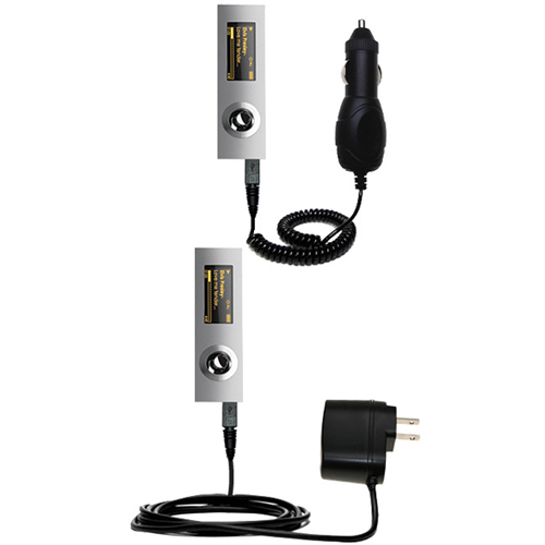 Car & Home Charger Kit compatible with the Coby MP565
