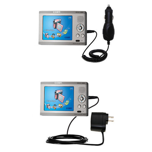 Car & Home Charger Kit compatible with the Coby PMP-3522