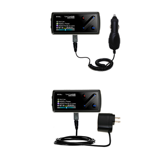Car & Home Charger Kit compatible with the Cowon iAudio 7