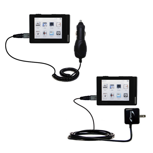 Car & Home Charger Kit compatible with the Cowon iAudio D2 Plus