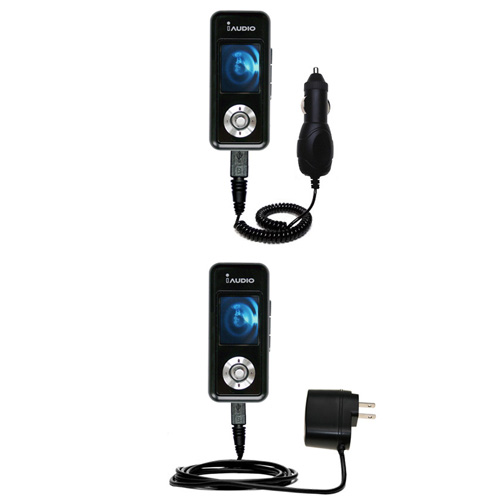 Car & Home Charger Kit compatible with the Cowon iAudio U3