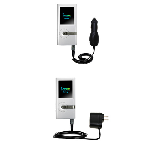 Car & Home Charger Kit compatible with the Cowon iAudio U5