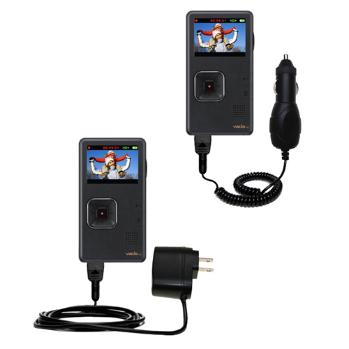 Car & Home Charger Kit compatible with the Creative Vado HD