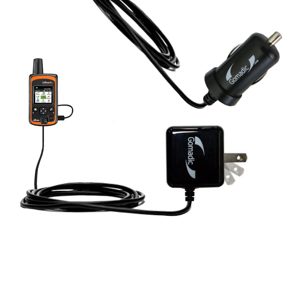 Car & Home Charger Kit compatible with the DeLorme InReach Explorer