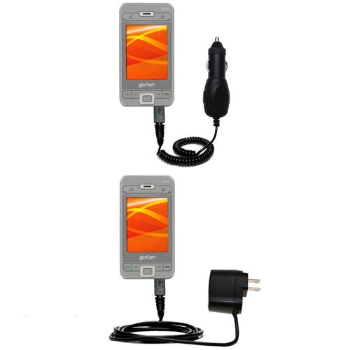 Car & Home Charger Kit compatible with the Eten Glofiish X500