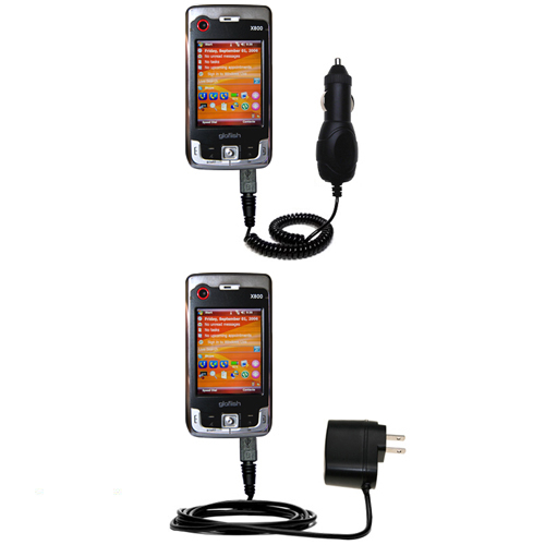 Car & Home Charger Kit compatible with the Eten Glofiish X800