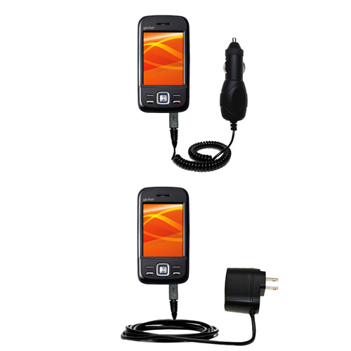 Car & Home Charger Kit compatible with the ETEN M810 M800