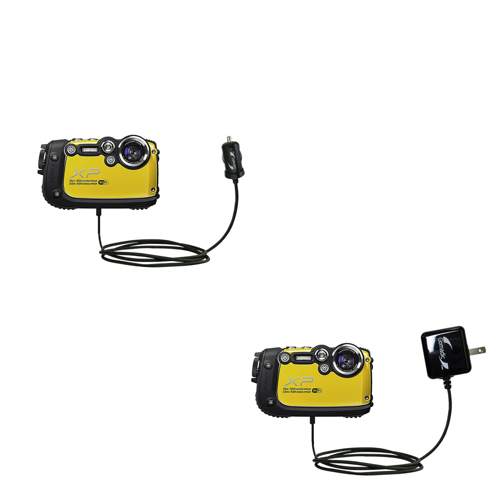 Car & Home Charger Kit compatible with the Fujifilm Finepix XP200