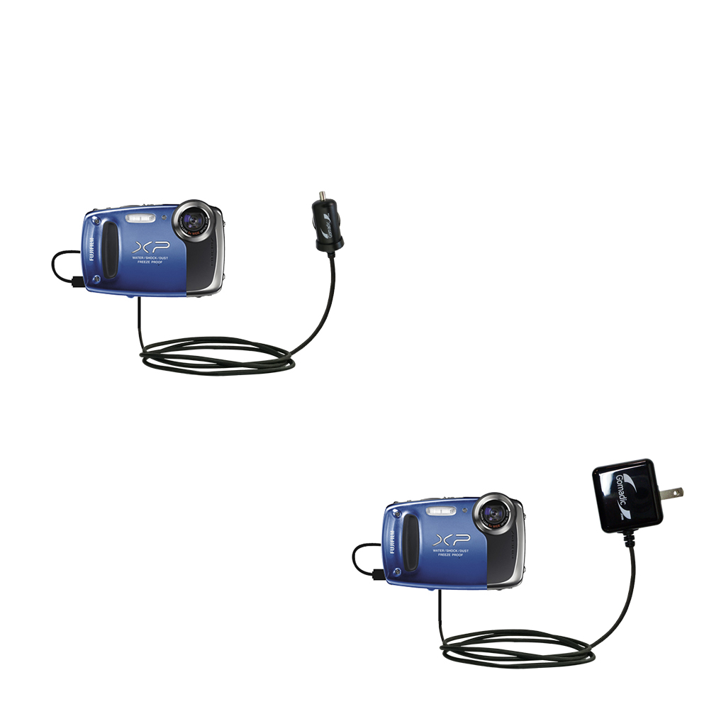 Car & Home Charger Kit compatible with the Fujifilm Finepix XP50