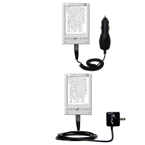 Car & Home Charger Kit compatible with the Fujitsu FLEPia