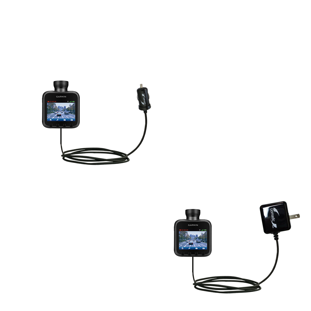 Car & Home Charger Kit compatible with the Garmin Dash Cam 10 / 20