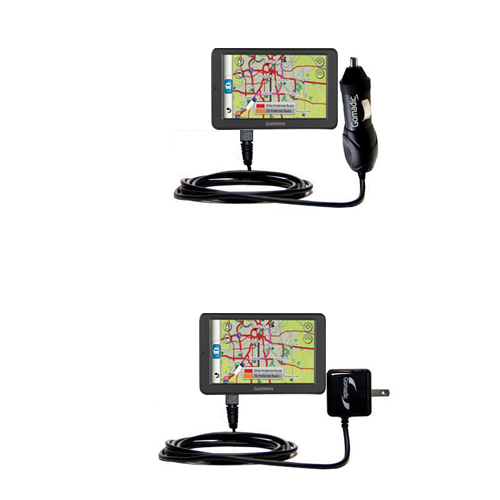 Car & Home Charger Kit compatible with the Garmin dezl 560 560LT 560LMT
