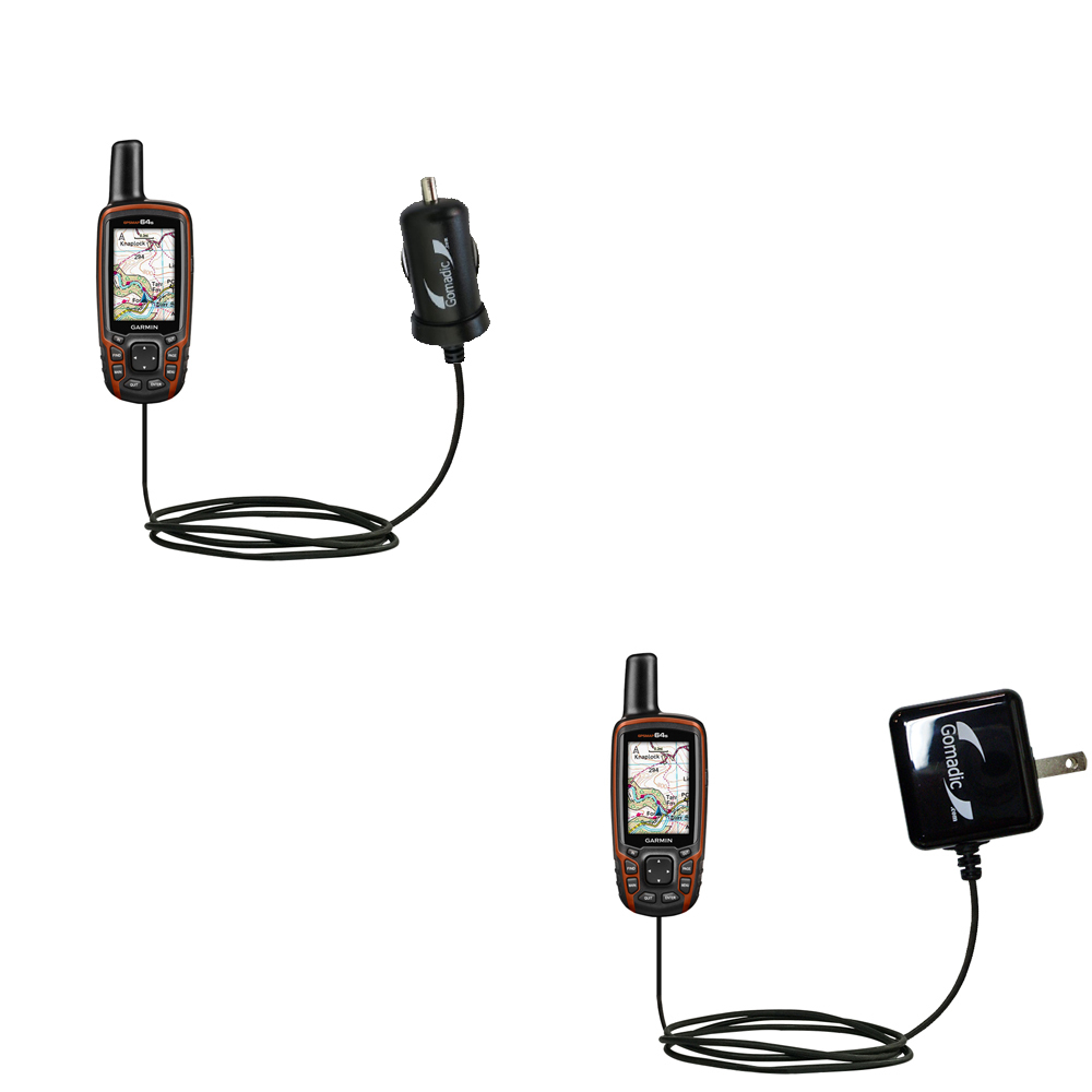 Car & Home Charger Kit compatible with the Garmin GPSMAP 64 / 64s / 64st