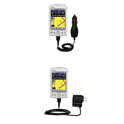Car & Home Charger Kit compatible with the Garmin iQue M4