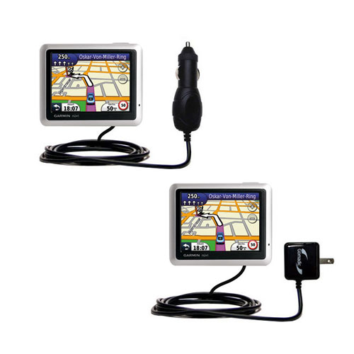 Car & Home Charger Kit compatible with the Garmin Nuvi 1245 1240