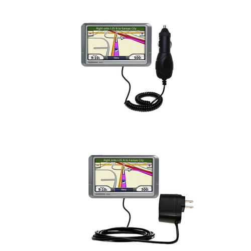 Car & Home Charger Kit compatible with the Garmin Nuvi 205 205W 205WT