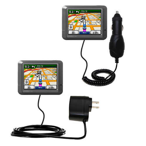 Car & Home Charger Kit compatible with the Garmin nuvi 215T