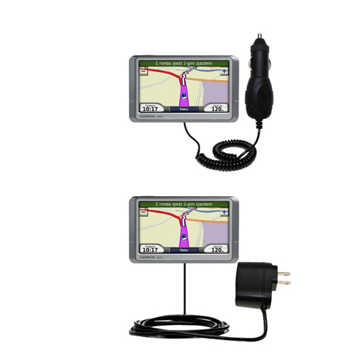 Car & Home Charger Kit compatible with the Garmin Nuvi 250 250W 250WT