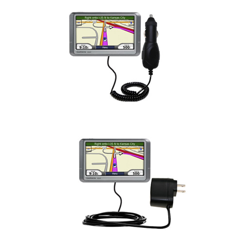 Car & Home Charger Kit compatible with the Garmin Nuvi 255W 255WT 255