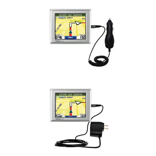 Car & Home Charger Kit compatible with the Garmin Nuvi 300 300T