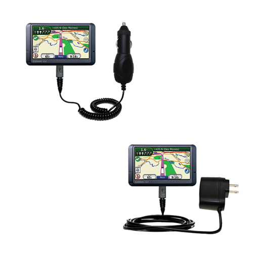 Car & Home Charger Kit compatible with the Garmin Nuvi 465T 465LMT