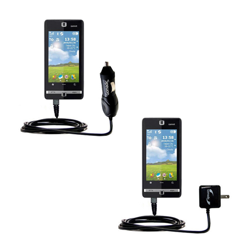Car & Home Charger Kit compatible with the Gigabyte GSMART S1205