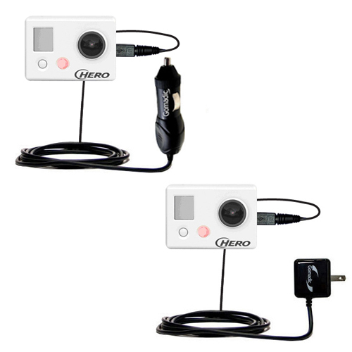 Car & Home Charger Kit compatible with the GoPro HERO / HD / HERO2