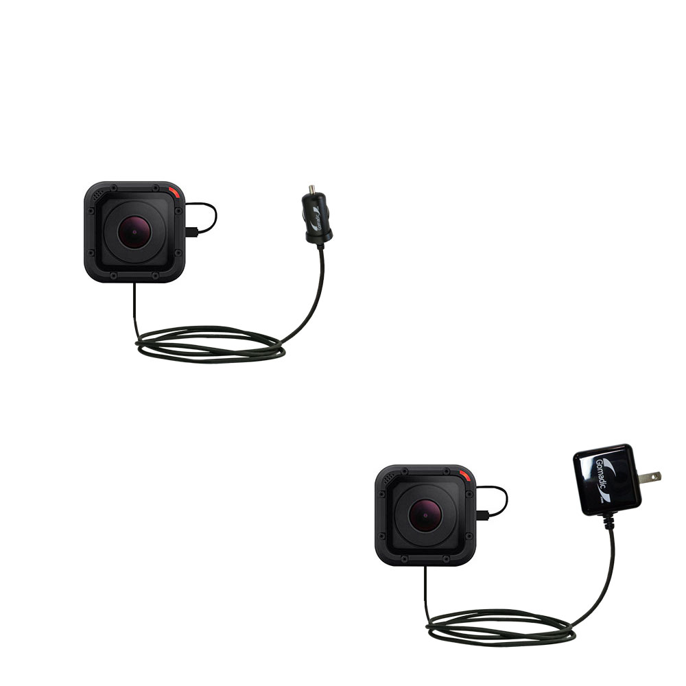 Car & Home Charger Kit compatible with the GoPro HERO Session