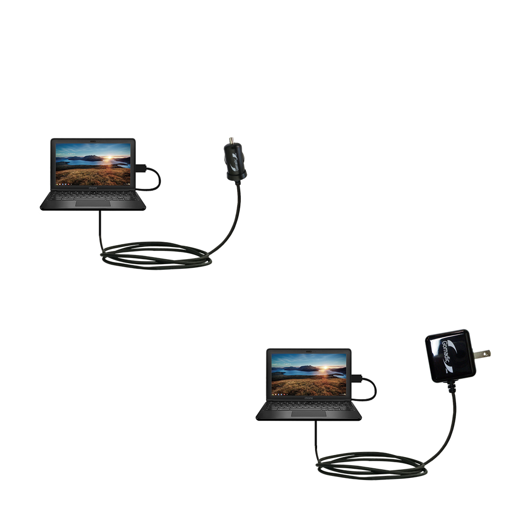 Car & Home Charger Kit compatible with the HP Chromebook 11