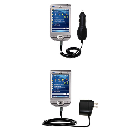 Car & Home Charger Kit compatible with the HP iPaq 110