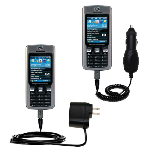 Car & Home Charger Kit compatible with the HP iPAQ 514