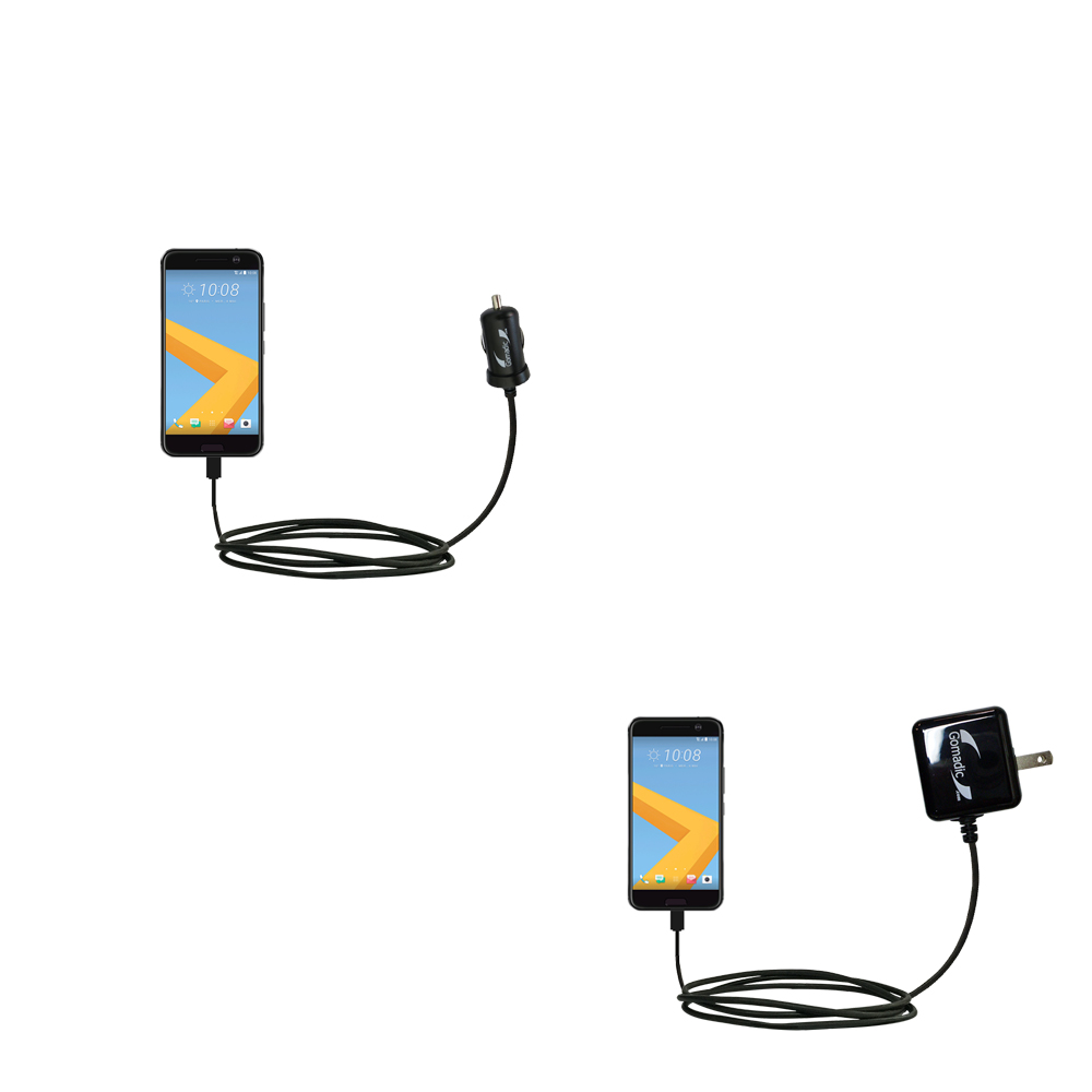 Car & Home Charger Kit compatible with the HTC 10