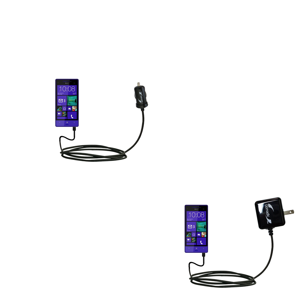 Car & Home Charger Kit compatible with the HTC 8XT