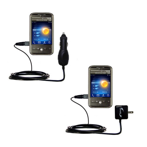 Car & Home Charger Kit compatible with the HTC Buzz
