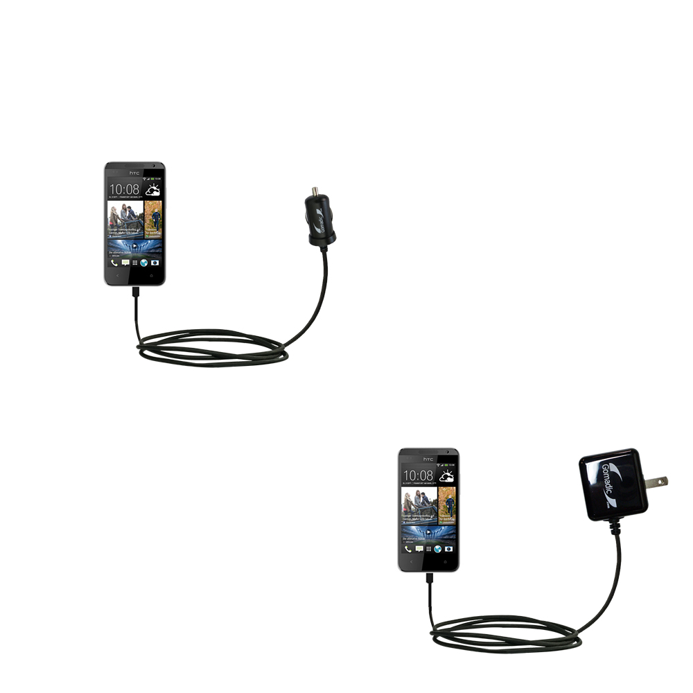 Car & Home Charger Kit compatible with the HTC Desire 300