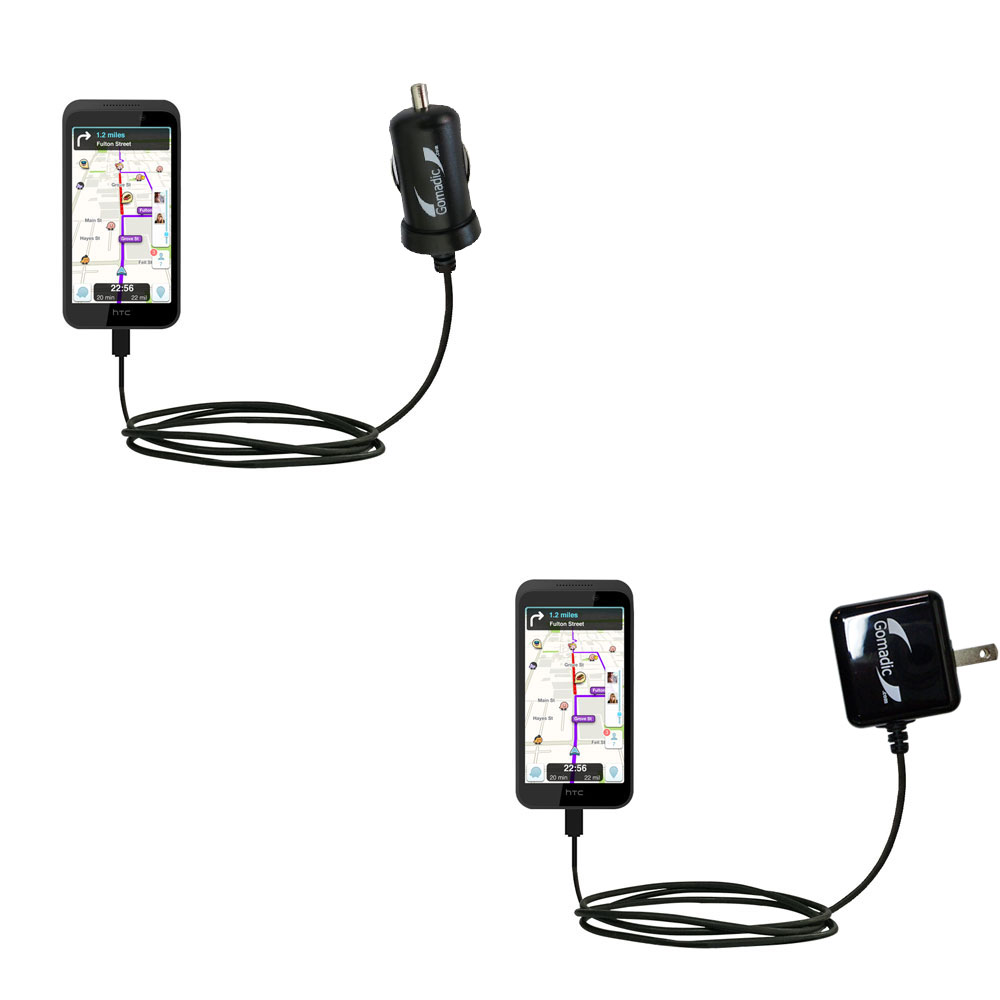Car & Home Charger Kit compatible with the HTC Desire 320