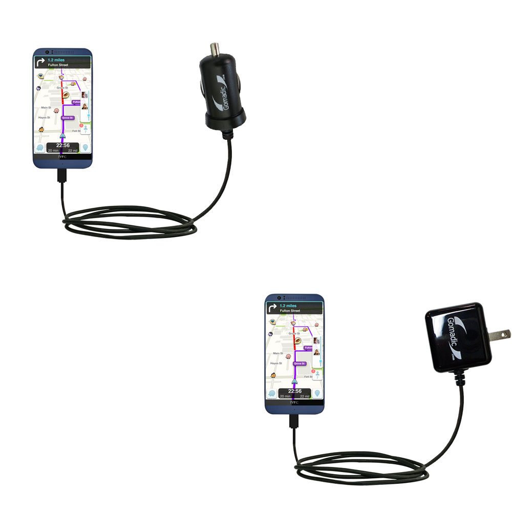 Car & Home Charger Kit compatible with the HTC Desire 510