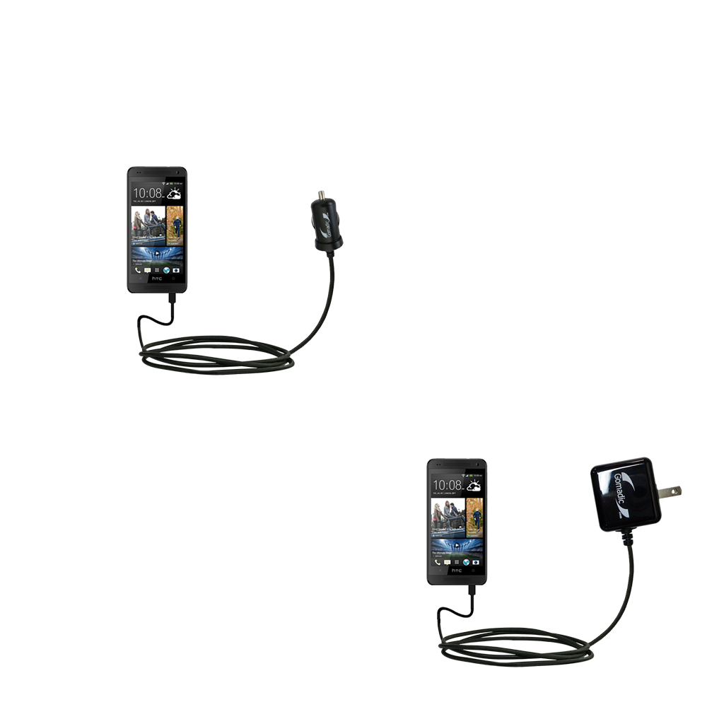 Car & Home Charger Kit compatible with the HTC Desire 600 / 601