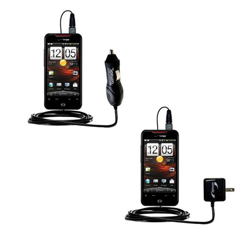 Car & Home Charger Kit compatible with the HTC DROID Incredible 2