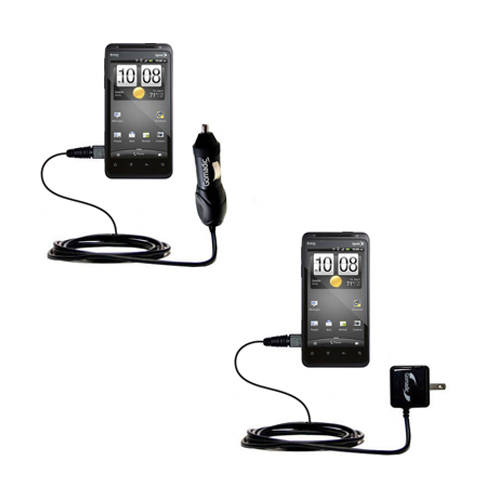 Car & Home Charger Kit compatible with the HTC EVO Design 4G